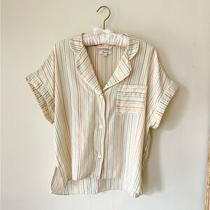 Striped Summer Collared Top - Madewell